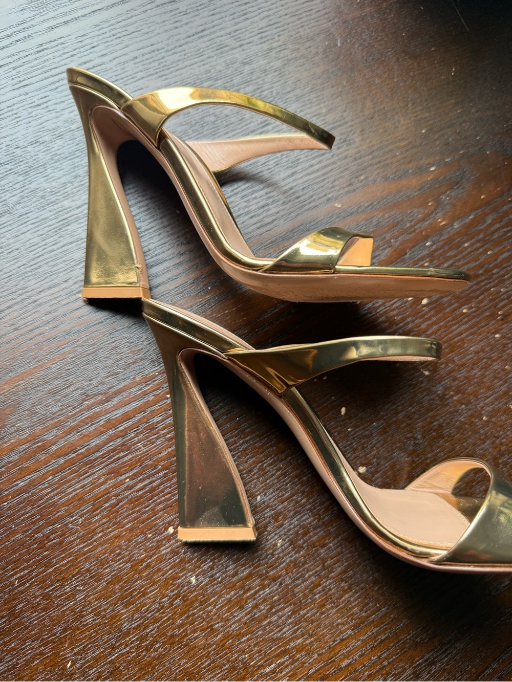 Gianvito Rossi Aura sandal in gold metallic size 38 - Picture 13 of 13